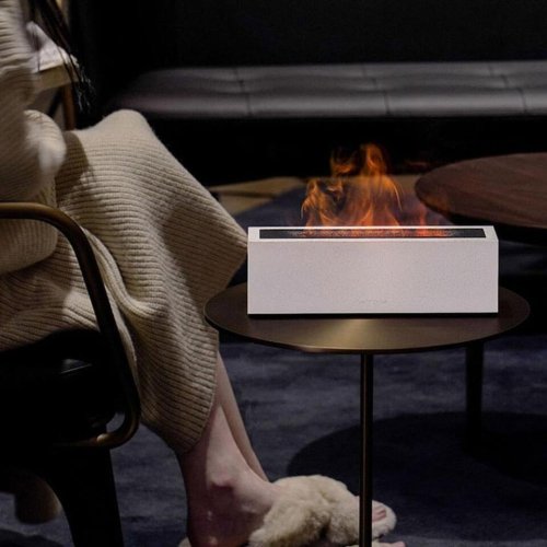 Verk 24647 Aroma difuzér a zvlhčovač vzduchu s imitací plamene, bílý