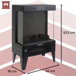 Kaminer 26400 Elektrická krbová kamna s funkcí vytápění, 2000W