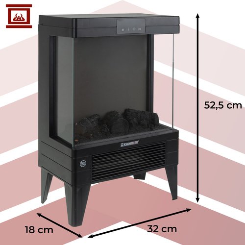 Kaminer 26400 Elektrická krbová kamna s funkcí vytápění, 2000W