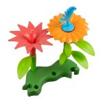 Kruzzel 26331 Stavebnice květinová zahrada 3D, 139 ks