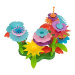 Kruzzel 26331 Stavebnice květinová zahrada 3D, 139 ks