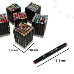 KIK KX5123 Sada oboustranných fixů 204 ks