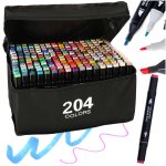 KIK KX5123 Sada obojstranných fixiek 204 ks