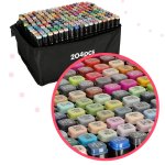 KIK KX5123 Sada obojstranných fixiek 204 ks