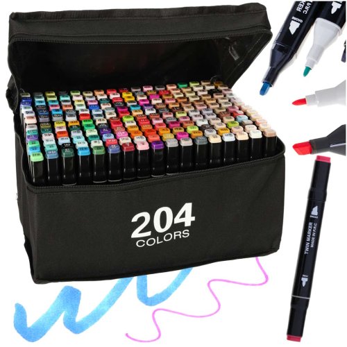 KIK KX5123 Sada obojstranných fixiek 204 ks