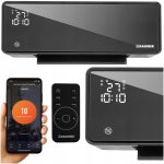Kaminer 26399 Nástěnný teplovzdušný ventilátor ZELVION s Wifi, 2000 W, černá  