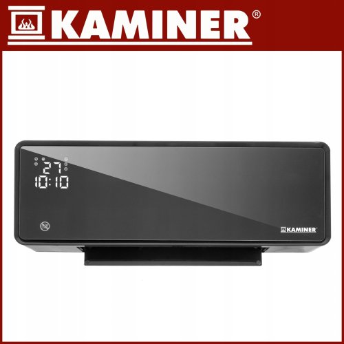 Kaminer 26399 Nástenný teplovzdušný ventilátor ZELVION s Wifi, 2000 W, čierny