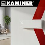 Kaminer 26398 Nástěnný teplovzdušný ventilátor ZELVION s Wifi, 2000 W, bílá   
