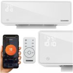 Kaminer 26398 Nástěnný teplovzdušný ventilátor ZELVION s Wifi, 2000 W, bílá   
