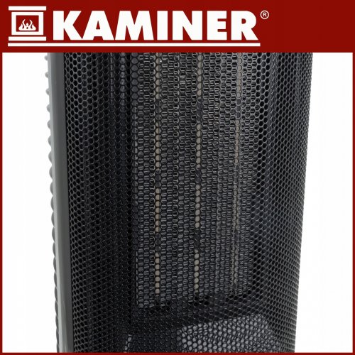 Kaminer 26401 Sloupový elektrický ohřívač s efektem plamene, 2000 W, dálkový ovládač