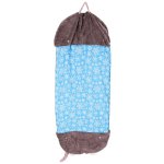 KIK KX3016 Dětský spací pytel a polštář 2 v 1, 125 x 50 cm, sova