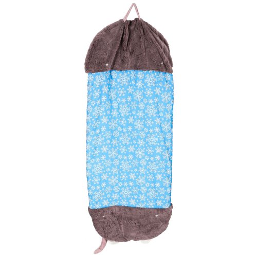 KIK KX3016 Dětský spací pytel a polštář 2 v 1, 125 x 50 cm, sova