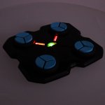 KIK KX3006 Elektronický boxovací nástěnný terč s rukavicemi, Bluetooth, černý