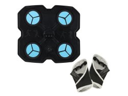 KIK KX3006 Elektronický boxovací nástěnný terč s rukavicemi, Bluetooth, černý