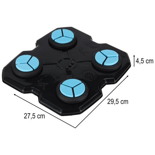 KIK KX3006 Elektronický boxovací nástěnný terč s rukavicemi, Bluetooth, černý