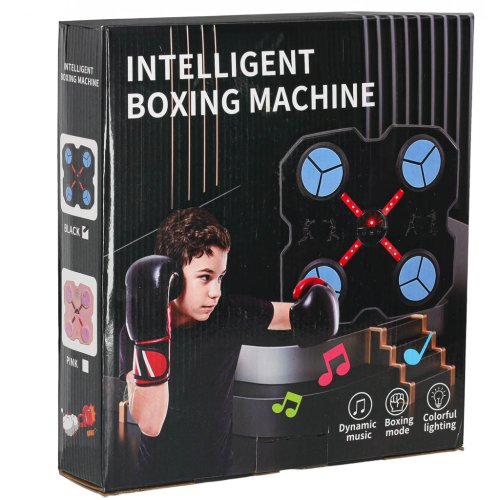 KIK KX3006 Elektronický boxovací nástěnný terč s rukavicemi, Bluetooth, černý