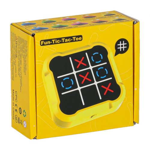 KIK KX2994_1 Elektronická hra Piškvorky, prenosná konzola, modrá