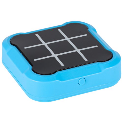 KIK KX2994_1 Elektronická hra Piškvorky, prenosná konzola, modrá