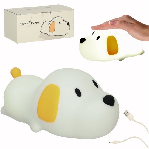 KIK KX3689 Noční RGB lampička dotyková pejsek 1200mAh, USB 