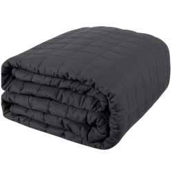 Ruhhy 24427 Záťažová antistresová deka 10 kg, 200 x 220 cm sivá