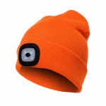 APT BQ83B Čepice s čelovkou USB, oranžová