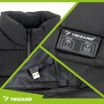 Trizand 26540 Elektricky vyhrievaná unisex vesta, veľkosť M, čierna