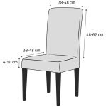 APT DA316A Elastický  vánoční potah na židli, červený