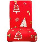 APT DA316A Elastický  vánoční potah na židli, červený