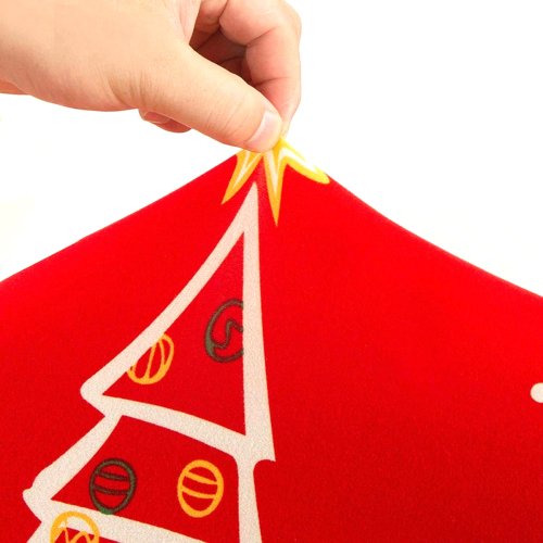 APT DA316A Elastický  vánoční potah na židli, červený