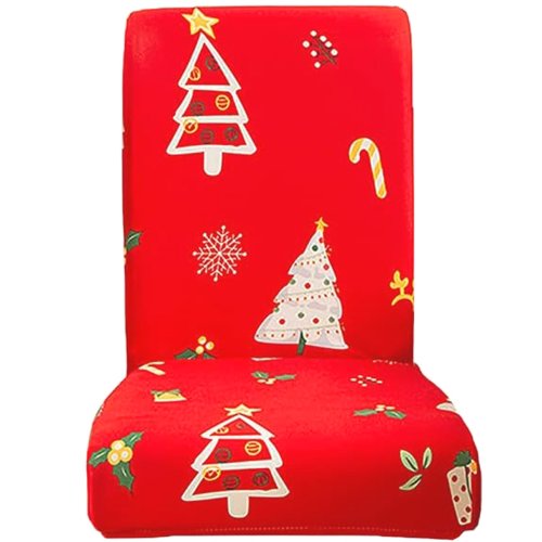 APT DA316A Elastický  vánoční potah na židli, červený