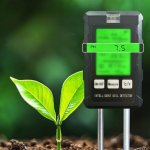 APT DA415 Digitální měřič vlastnosti půdy 6 v 1, černý