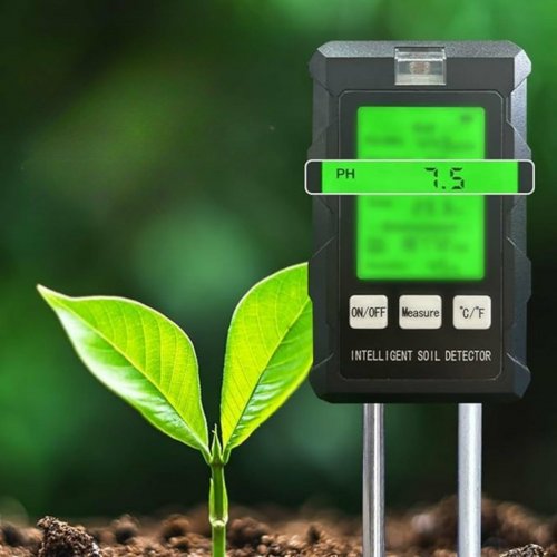 APT DA415 Digitální měřič vlastnosti půdy 6 v 1, černý