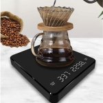 APT DA457 Digitální váha na kávu s časovačem 3kg, černá