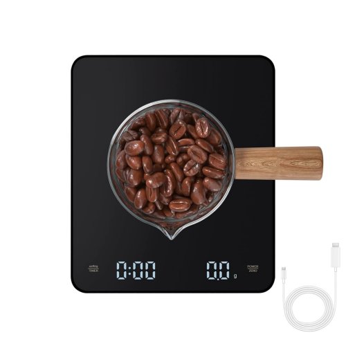 APT DA457 Digitální váha na kávu s časovačem 3kg, černá