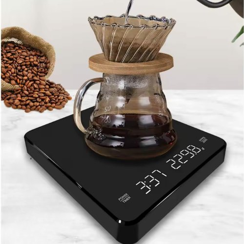 APT DA457 Digitální váha na kávu s časovačem 3kg, černá