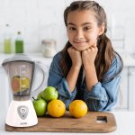 MalPlay Detský mixér s ovocím a svetelnými efektmi 23 cm, biely