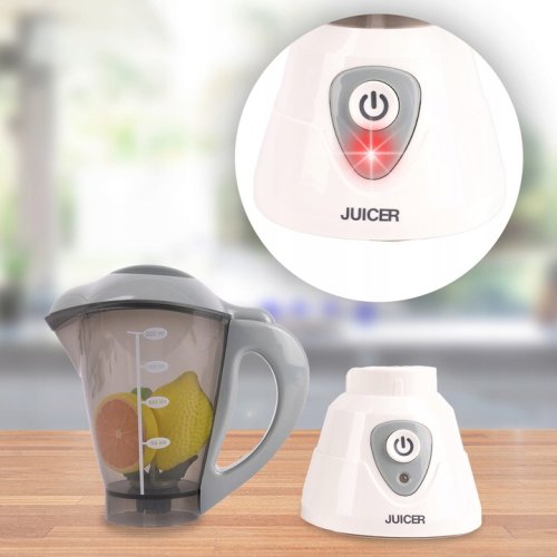 MalPlay Detský mixér s ovocím a svetelnými efektmi 23 cm, biely