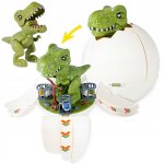 MalPlay Dinosauří vajíčko se závodní dráhou s katapultem, 2 v 1