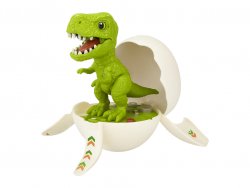 MalPlay Dinosauří vajíčko se závodní dráhou s katapultem, 2 v 1