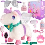 MalPlay Interaktivní plyšový jednorožec na vodítku s příslušenstvím 