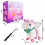 MalPlay Interaktivní plyšový jednorožec na vodítku s příslušenstvím 