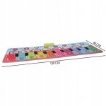 MalPlay Detská hracia podložka piano 130 x 48 cm