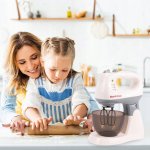 MalPlay Dětský kuchyňský mixér na baterie se světlem a zvukem, bílý