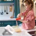 MalPlay Dětský kuchyňský mixér na baterie se světlem a zvukem, bílý