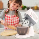 MalPlay Dětský kuchyňský mixér na baterie se světlem a zvukem, bílý