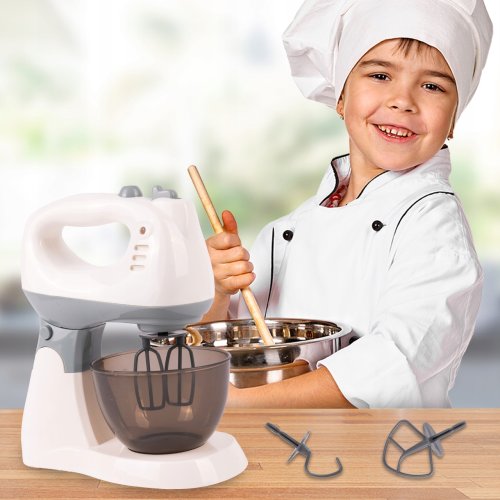 MalPlay Dětský kuchyňský mixér na baterie se světlem a zvukem, bílý