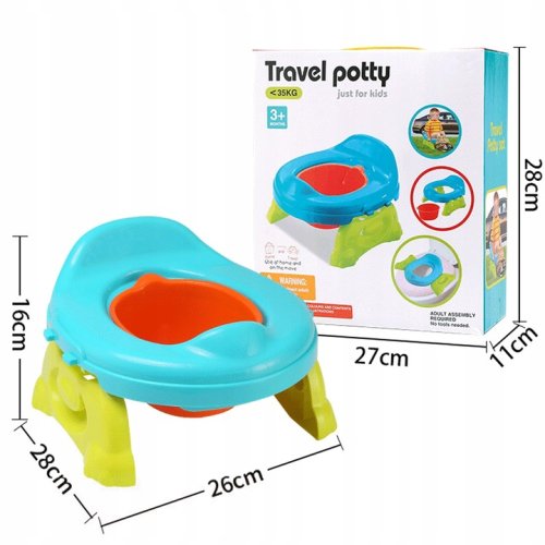 Prenosný nočník MalPlay Tourist, nástavec na WC a misa 3 v 1