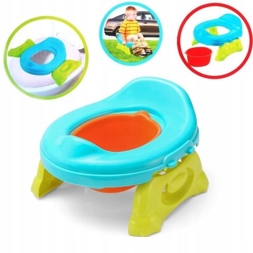 Prenosný nočník MalPlay Tourist, nástavec na WC a misa 3 v 1