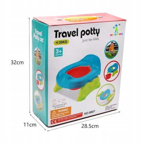 Prenosný nočník MalPlay Tourist, nástavec na WC a misa 3 v 1