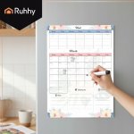 Ruhhy 26716 Magnetický plánovač na lednici 60x45 cm s fixem